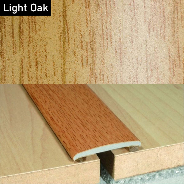 Aluminium Self-Adhesive Wood Effect Flat Door Threshold Strip