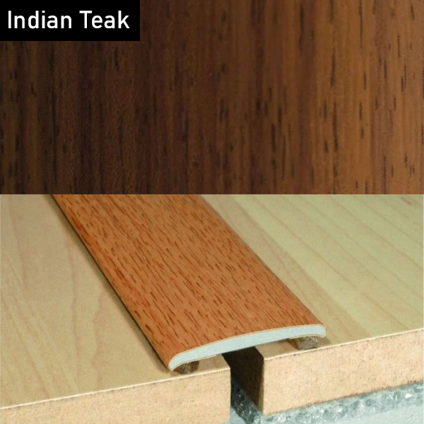 Aluminium Self-Adhesive Wood Effect Flat Door Threshold Strip