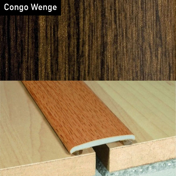 Aluminium Self-Adhesive Wood Effect Flat Door Threshold Strip