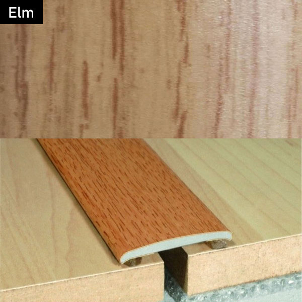 Aluminium Self-Adhesive Wood Effect Flat Door Threshold Strip