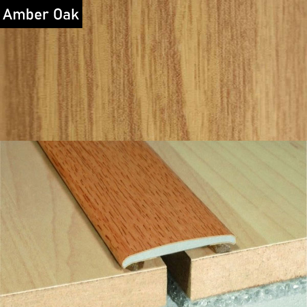 Aluminium Self-Adhesive Wood Effect Flat Door Threshold Strip