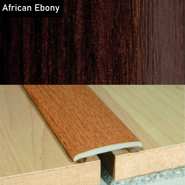 Aluminium Self-Adhesive Wood Effect Flat Door Threshold Strip