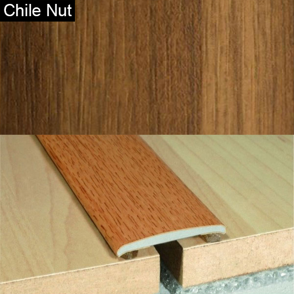 Aluminium Self-Adhesive Wood Effect Flat Door Threshold Strip
