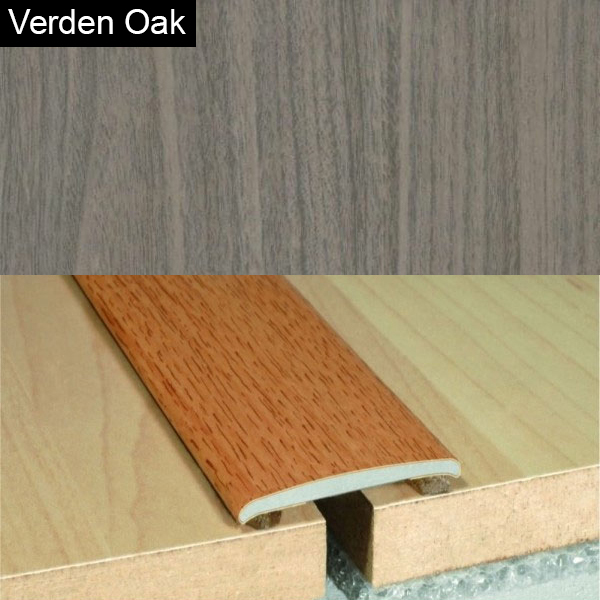 Aluminium Self-Adhesive Wood Effect Flat Door Threshold Strip