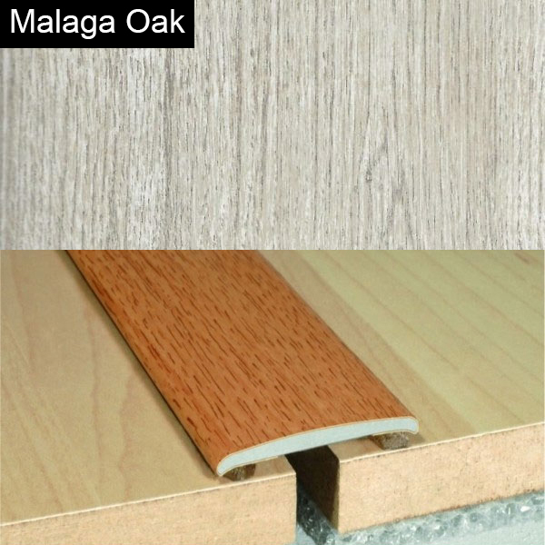 Aluminium Self-Adhesive Wood Effect Flat Door Threshold Strip