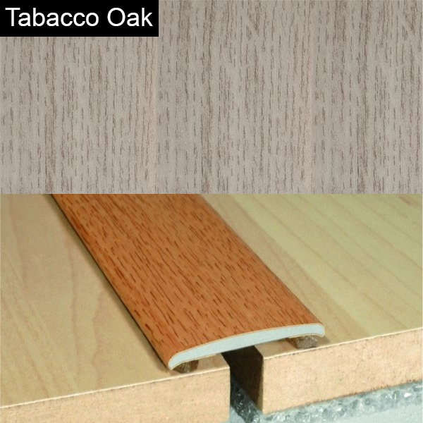 Aluminium Self-Adhesive Wood Effect Flat Door Threshold Strip
