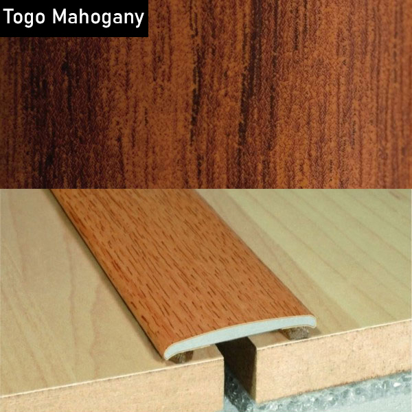 Aluminium Self-Adhesive Wood Effect Flat Door Threshold Strip