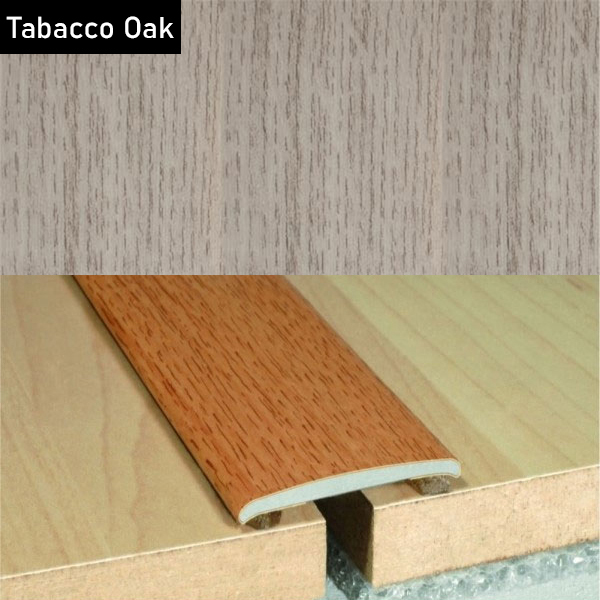 Aluminium Self-Adhesive Wood Effect Flat Door Threshold Strip