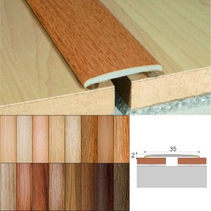 Aluminium Self-Adhesive Wood Effect Flat Door Threshold Strip