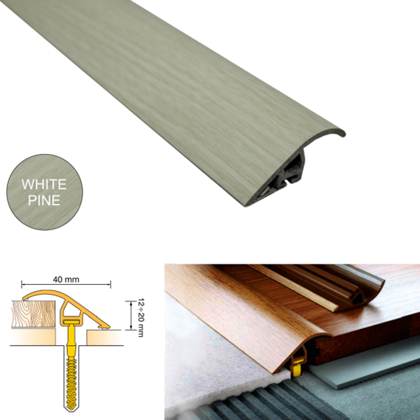 Aluminium UPVC Wood Effect Door Threshold Trim for Floor