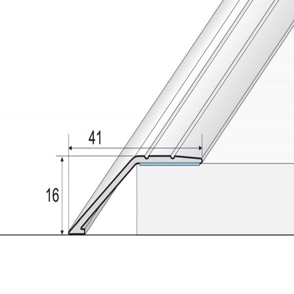 Wood Effect Aluminium Door Floor Carpet Trim Threshold Ramp