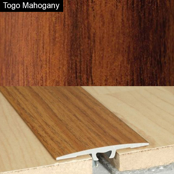 Aluminium Wood Effect Door Threshold Floor Bar Edge Trim