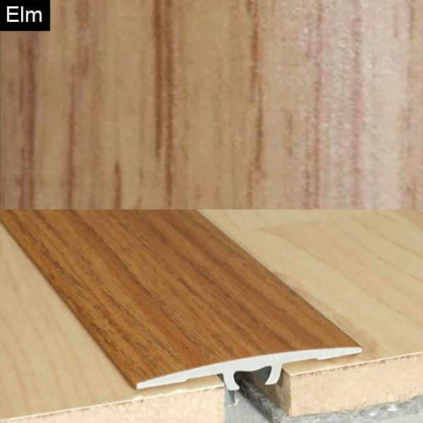 Aluminium Wood Effect Door Threshold Floor Bar Edge Trim