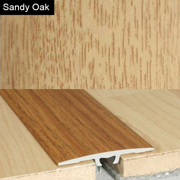 Aluminium Wood Effect Door Threshold Floor Bar Edge Trim