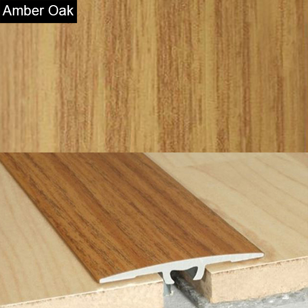 Aluminium Wood Effect Door Threshold Floor Bar Edge Trim