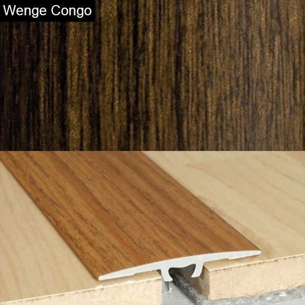 Aluminium Wood Effect Door Threshold Floor Bar Edge Trim