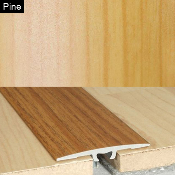 Aluminium Wood Effect Door Threshold Floor Bar Edge Trim