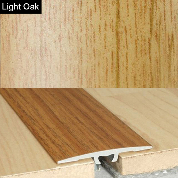 Aluminium Wood Effect Door Threshold Floor Bar Edge Trim