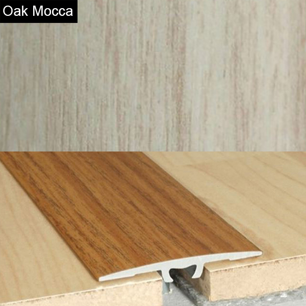 Aluminium Wood Effect Door Threshold Floor Bar Edge Trim