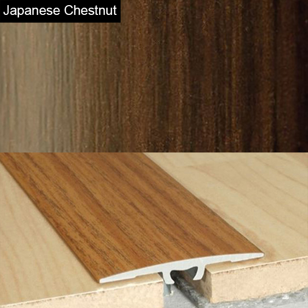 Aluminium Wood Effect Door Threshold Floor Bar Edge Trim