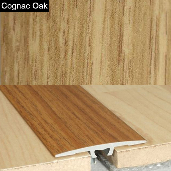 Aluminium Wood Effect Door Threshold Floor Bar Edge Trim
