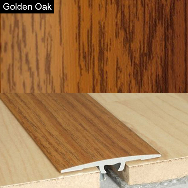 Aluminium Wood Effect Door Threshold Floor Bar Edge Trim
