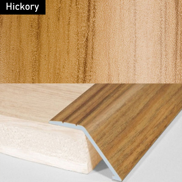 Aluminium Wood Effect Door Threshold Ramp Trim for Carpet and Floor