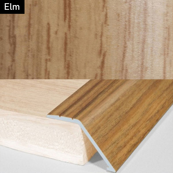 Aluminium Wood Effect Door Threshold Ramp Trim for Carpet and Floor