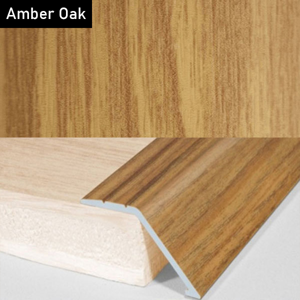 Aluminium Wood Effect Door Threshold Ramp Trim for Carpet and Floor