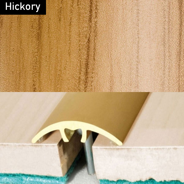 Aluminium Wood Effect Door Threshold Strip for Laminate and Carpet