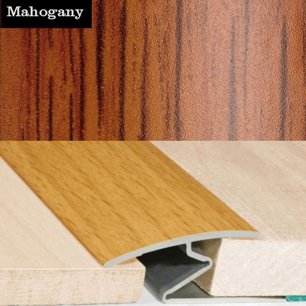 Aluminium Wood Effect Door Thresholds For Vinyl, Laminate & Wooden Floors