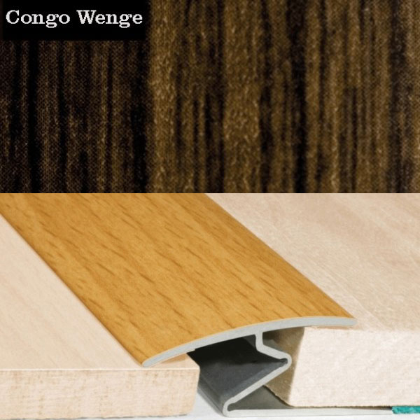 Aluminium Wood Effect Door Thresholds For Vinyl, Laminate & Wooden Floors