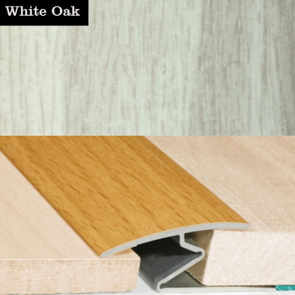 Aluminium Wood Effect Door Thresholds For Vinyl, Laminate & Wooden Floors