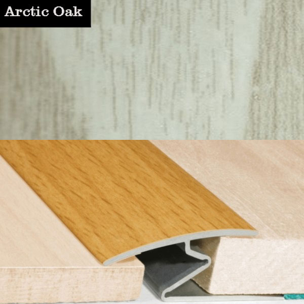 Aluminium Wood Effect Door Thresholds For Vinyl, Laminate & Wooden Floors