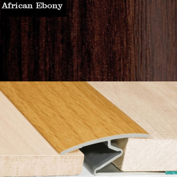 Aluminium Wood Effect Door Thresholds For Vinyl, Laminate & Wooden Floors