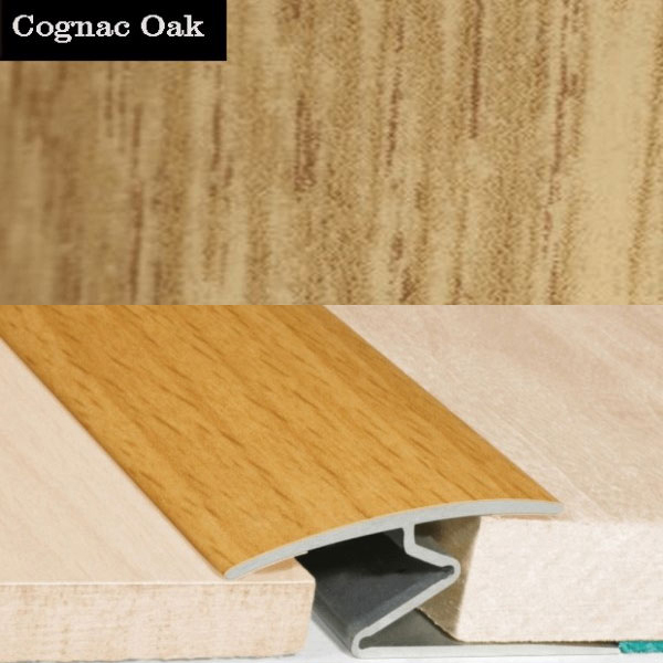 Aluminium Wood Effect Door Thresholds For Vinyl, Laminate & Wooden Floors