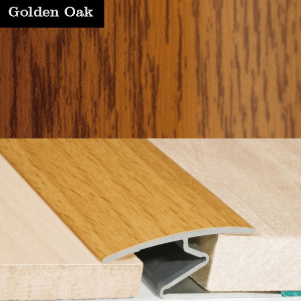 Aluminium Wood Effect Door Thresholds For Vinyl, Laminate & Wooden Floors