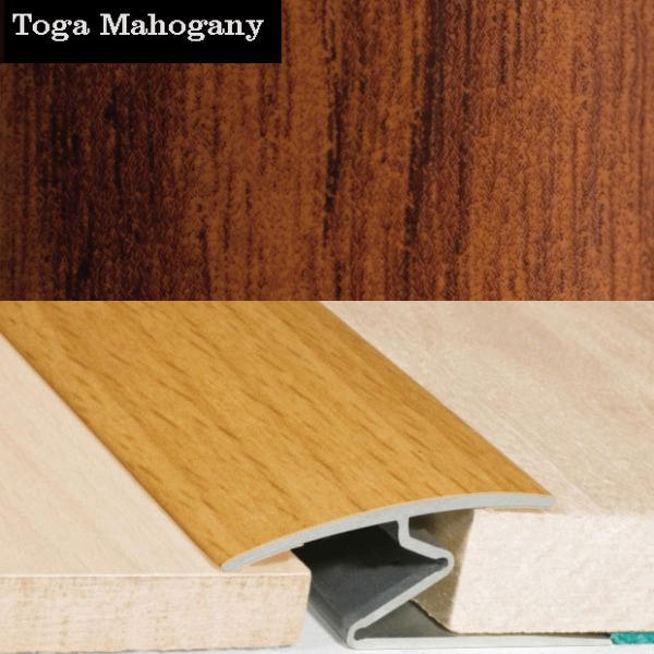 Aluminium Wood Effect Door Thresholds For Vinyl, Laminate & Wooden Floors