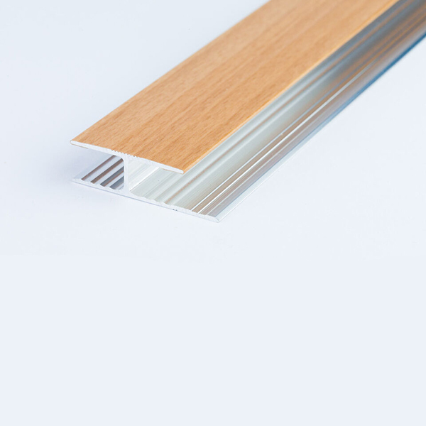 Aluminium Wood Effect Floor Trim Door Threshold Laminate Connector