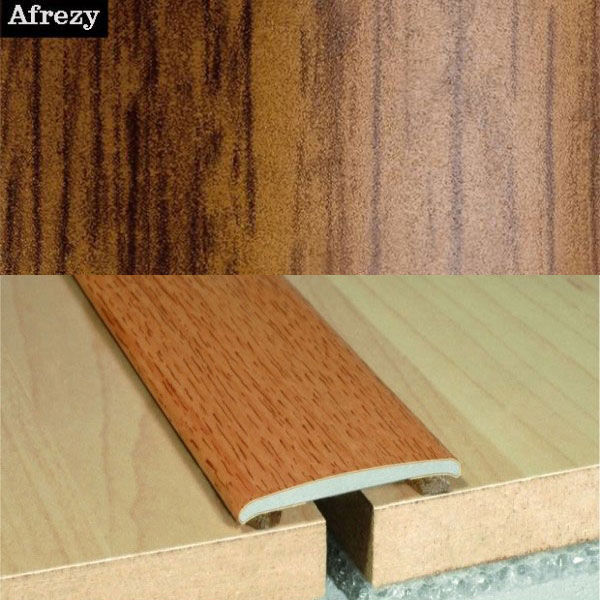 Self Adhesive Aluminium Wood Effect Door Threashold Floor Trim