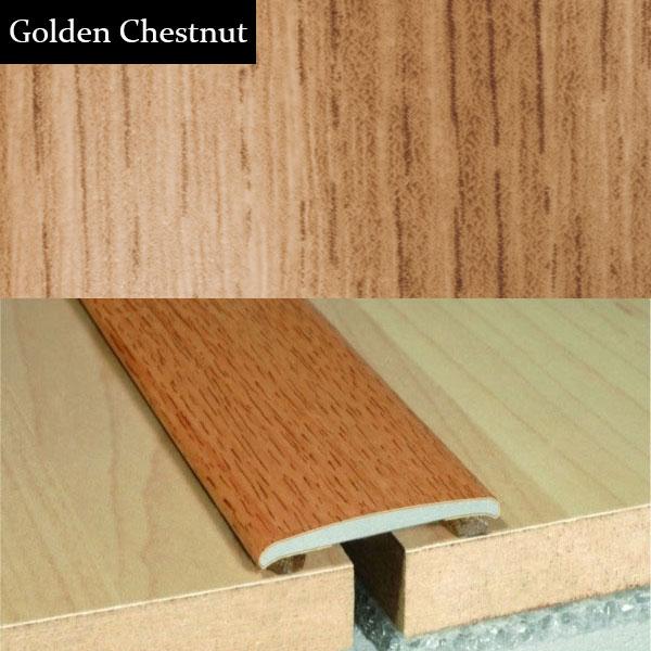 Self Adhesive Aluminium Wood Effect Door Threashold Floor Trim