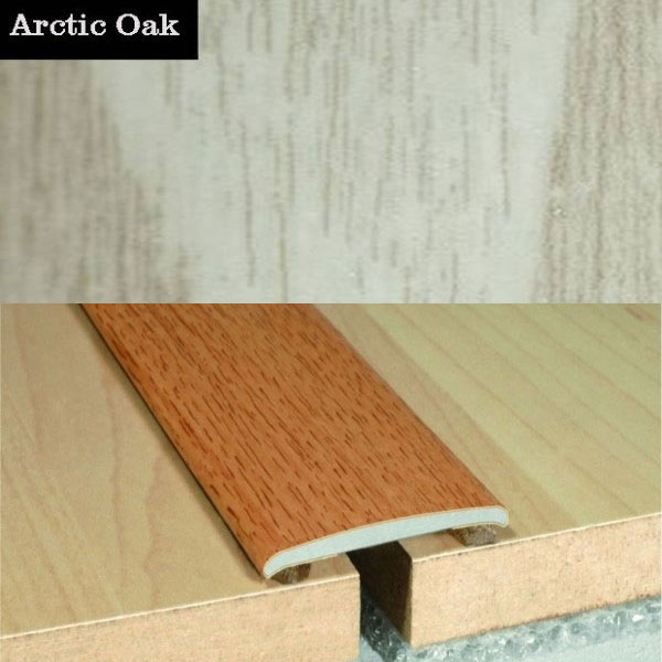 Self Adhesive Aluminium Wood Effect Door Threashold Floor Trim