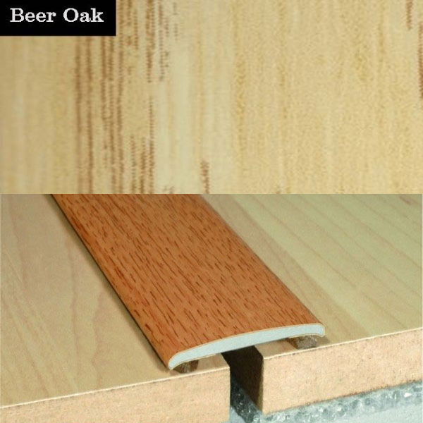 Self Adhesive Aluminium Wood Effect Door Threashold Floor Trim