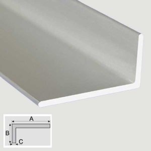 Aluminum Anodised Profile Bar Non-Equal Sided Angle Bar 1m Long
