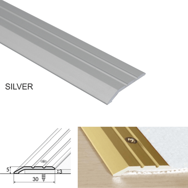 Aluminum Door Threshold Trim For Connecting Wooden & Laminate Floor