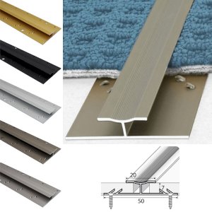 Durable Twin Grip Aluminum Joining Carpet Profile Strip