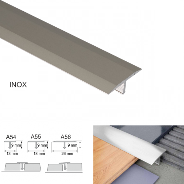 Aluminium T Bar Transition Trim Anodised Threshold For Tiles