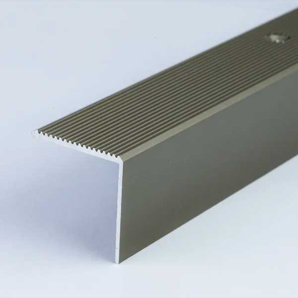 Anodised Aluminum Anti Non Slip Stair Edge Nosing Trim 30R