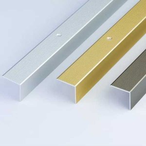 Anodised Aluminum Anti Non Slip Stair Edge Nosing Trim 30R