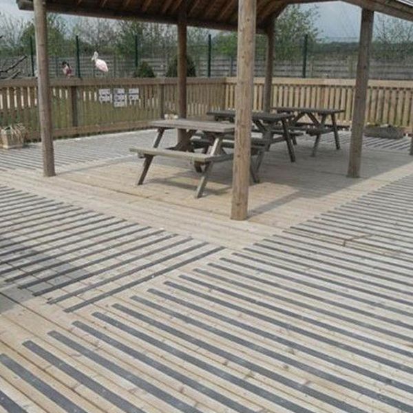 Anti Slip 50mm Heavy Duty Black GRP Decking Strips